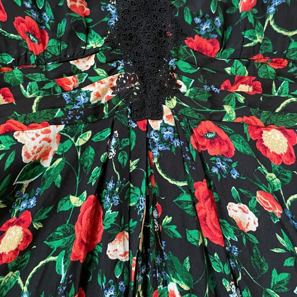Anthropologie Floral Lace Mini Dress | Boho Romantic, 6, Flare Wedding, NWT $160 - Picture 9 of 10